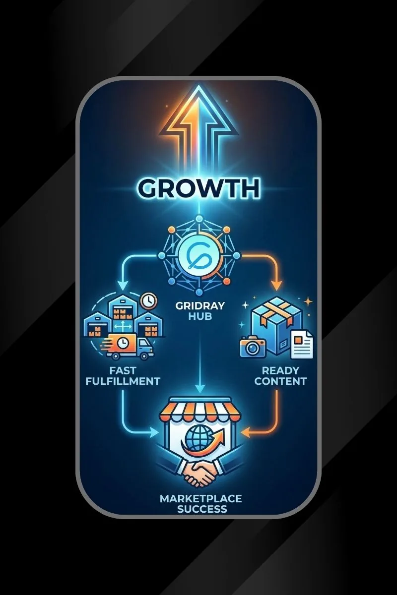 Warehouse with packages and barcode scanners